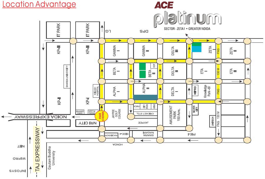 Ace Platinum Location Map