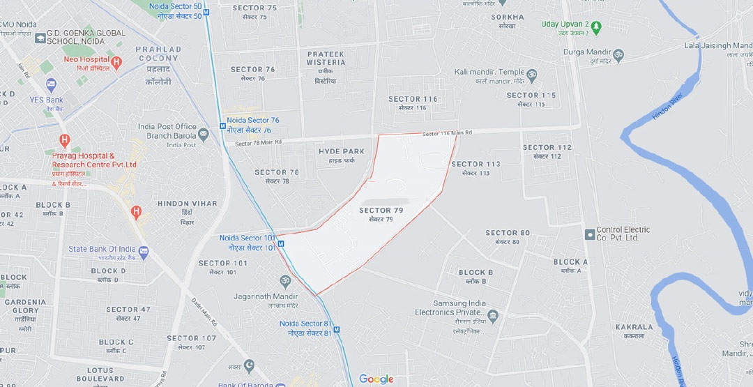 Ace Commercial Sector 79 Noida Location Map