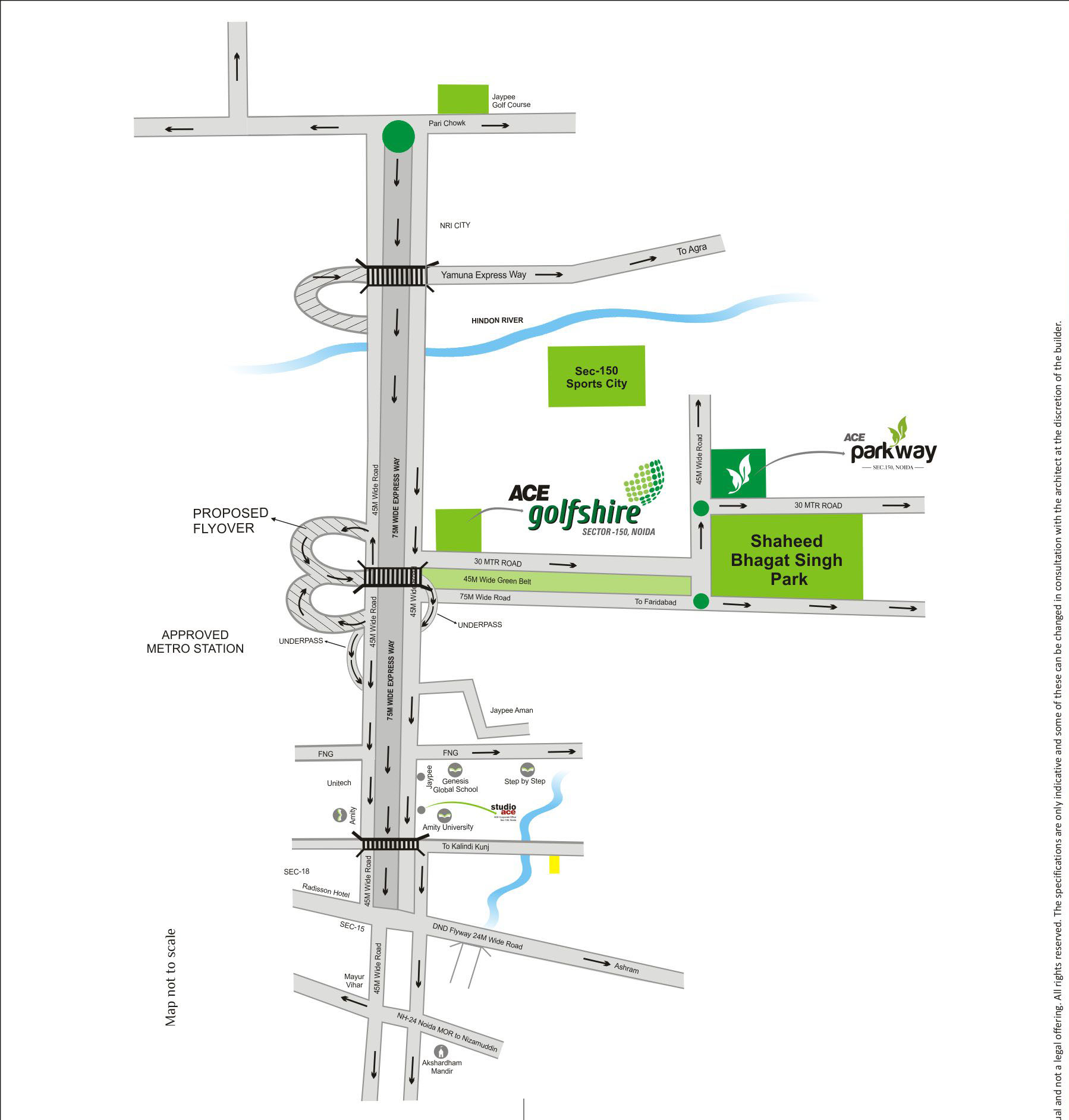 Ace Golfshire Location Map